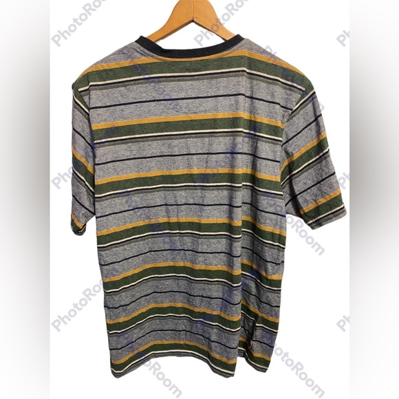 Hippy Tree Cotton Polyester Blend Multicolored Striped Crewneck Shirt Size XL - Picture 2 of 5